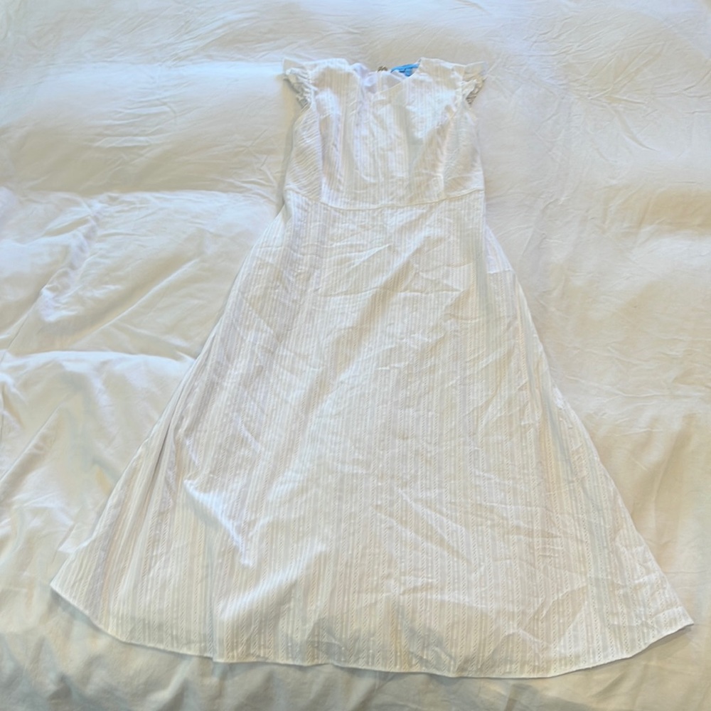 Draper James White Midi Dress
